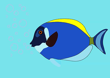 aquatic animal fish art