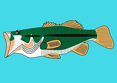 aquatic animal fish art