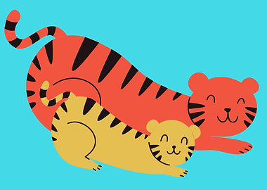 tiger art hand drawn