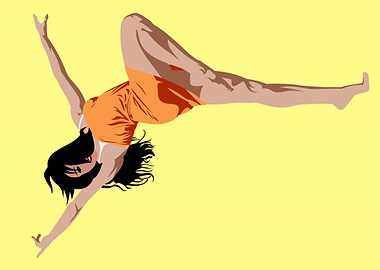 art of a dancing woman