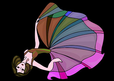 beautiful dancing angel