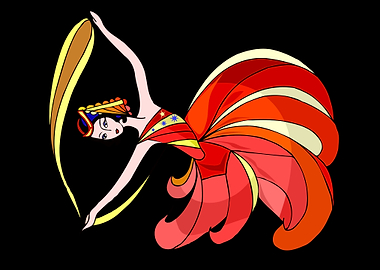 beautiful dancing angel