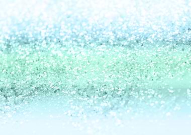 Aqua Seafoam Ocean Glitter