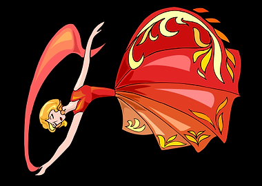 beautiful dancing angel