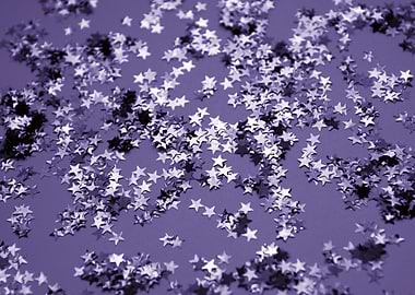 Ultra Violet Glitter Stars