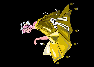 beautiful dancing angel