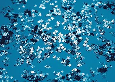 Blue Ocean Glitter Stars 1