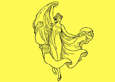 art of a dancing woman