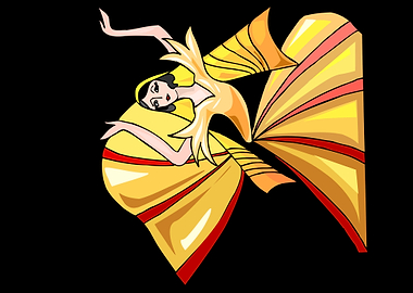 beautiful dancing angel