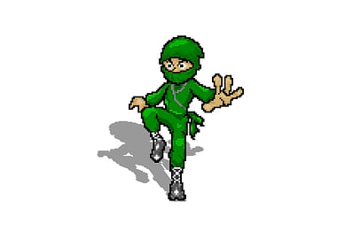 Pixel Art Ninja Character
