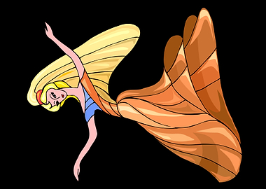 beautiful dancing angel