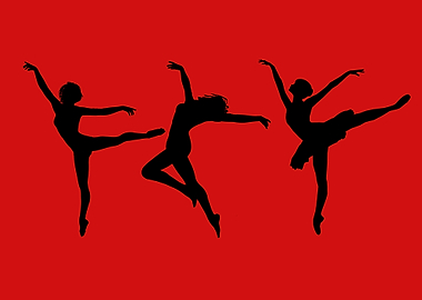 art of a dancing women