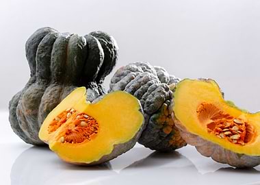 green pumpkins cut and who