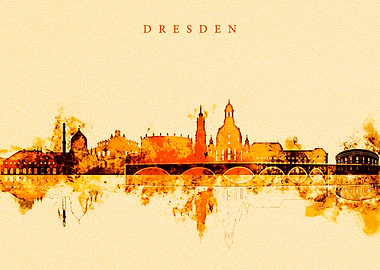 Dresden Germany Skyline