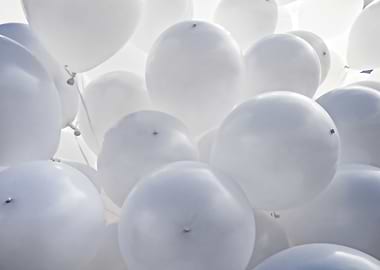 White Toy Balloons
