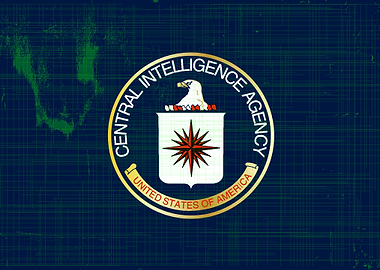 CIA Flag Grunge