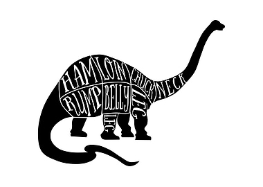 Diplodocus butcher cuts