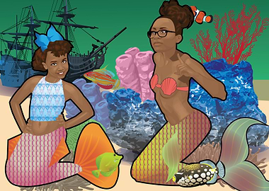 mermaid mother n daughter