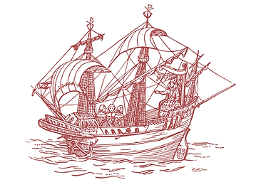 vintage art of ship boat