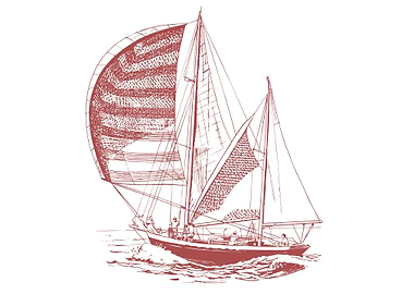 vintage art of ship boat