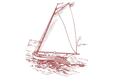 vintage art of ship boat