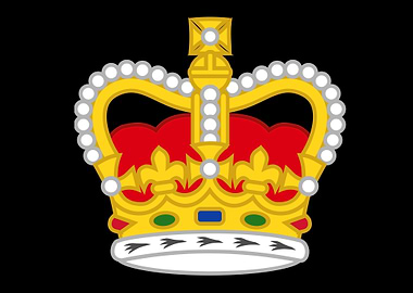 vintage art of crown