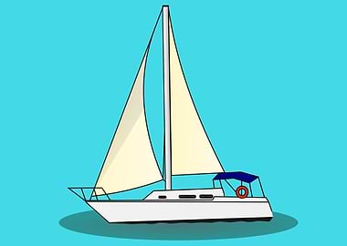 vintage art of ship boat