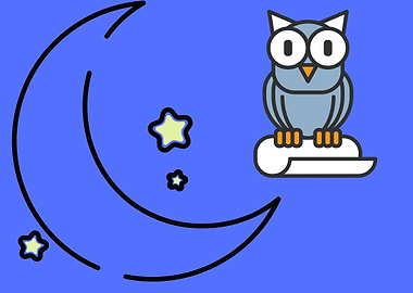 cute moon with cloud