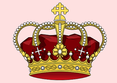 vintage art of crown