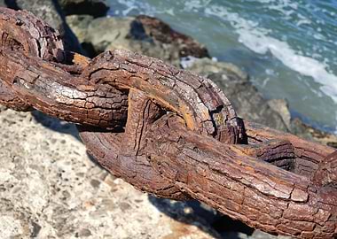 Rusty metal Chain
