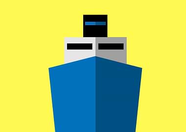 vintage art of a ship boat