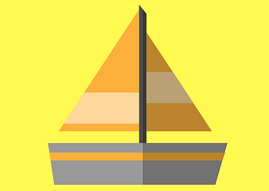 vintage art of a ship boat