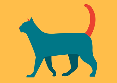 cute and funny cat art