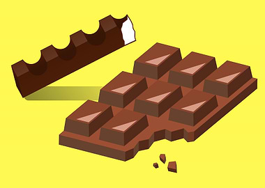 chocolate bar art