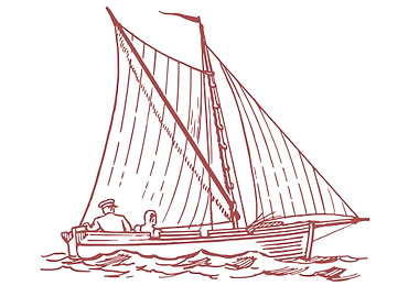 vintage art of ship boat