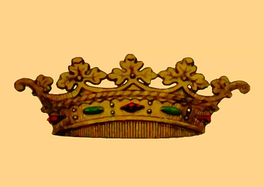 vintage art of crown
