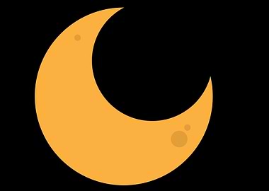 cute moon with cloud