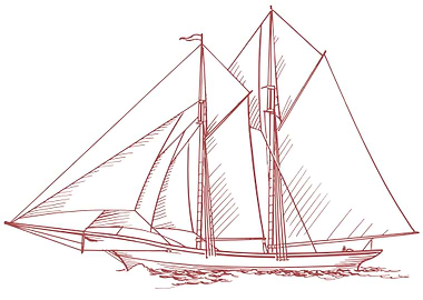 vintage art of ship boat