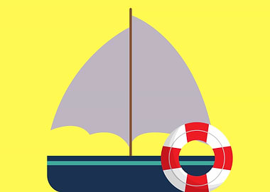 vintage art of ship boat