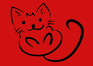 cute and funny cat art