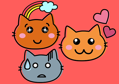 cute and funny cat art