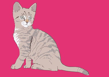 cute and funny cat art