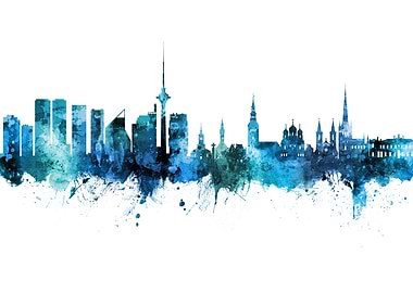 Tallinn Skyline Estonia