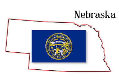 Nebraske State Map