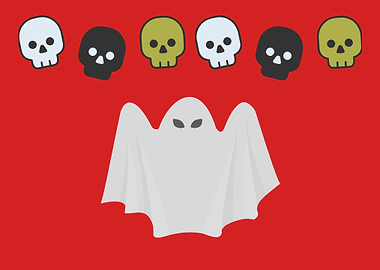 scary ghost art