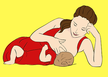 mother with her baby