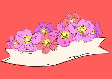 beautiful flower art