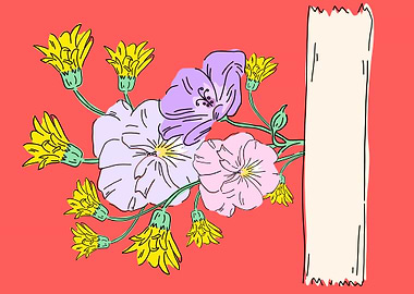 beautiful flower art