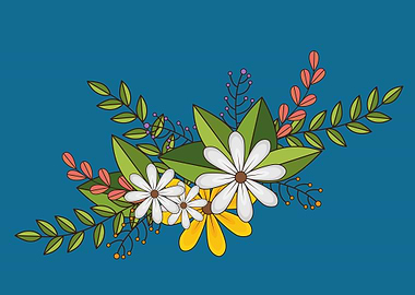 beautiful flower art