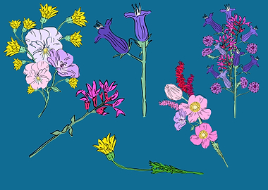 beautiful flower art